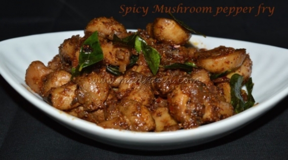 Mushroom Pepper Fry